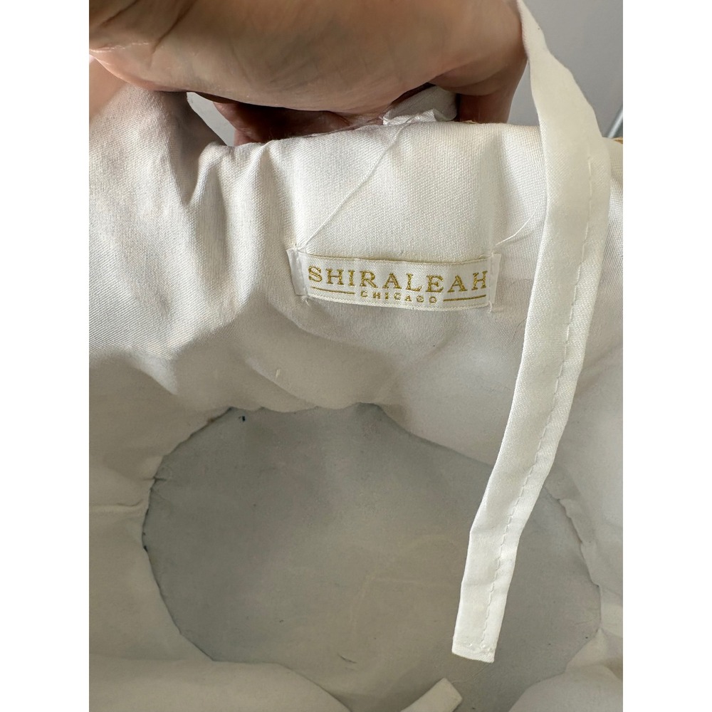 Romantic Coastal Bride Straw Tote Pearl Trim Beach Wedding Tote NWT - Picture 6 of 6